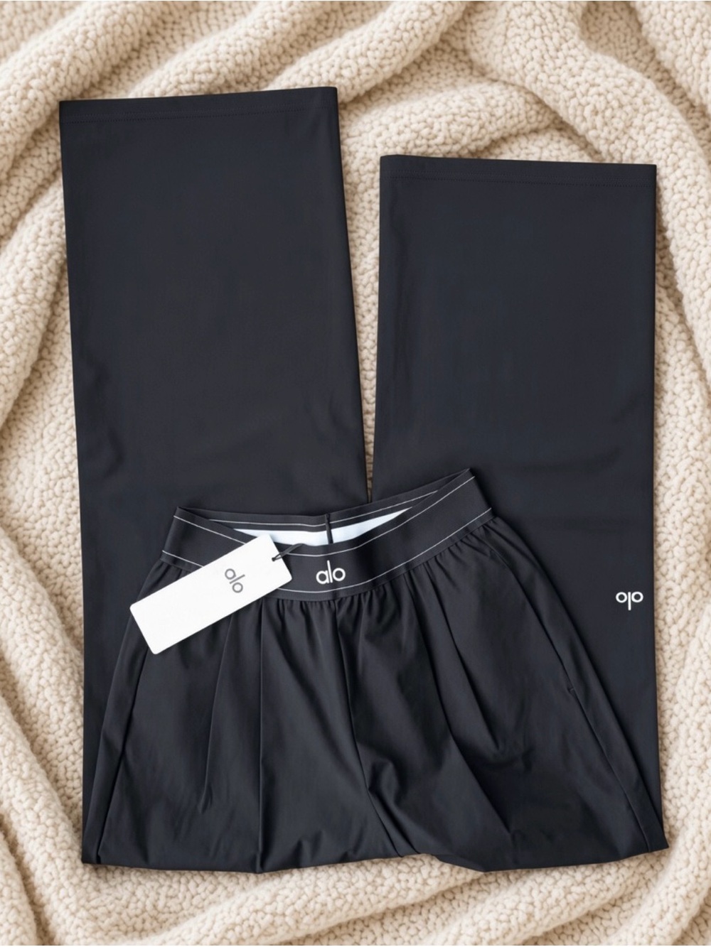 Alo Black Suit up Trousers -Regular length - Picture 2 of 3